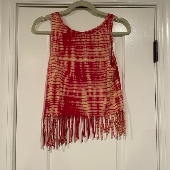 Tie Dye Fringe Top - Picture 3 of 3